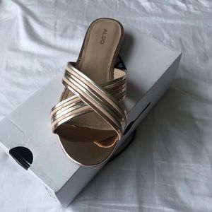 Gold/Rose Gold Sandals.